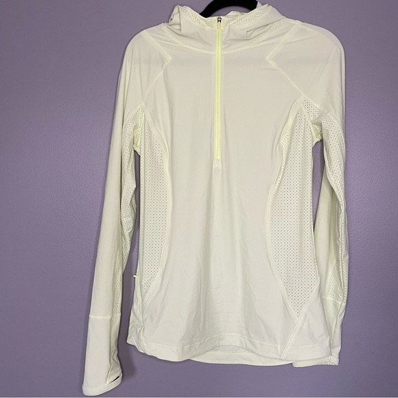 Athleta Pacifica II Hybrid Half Zip jacket, Alluring Yellow SIZE M #531169 - Picture 4 of 16